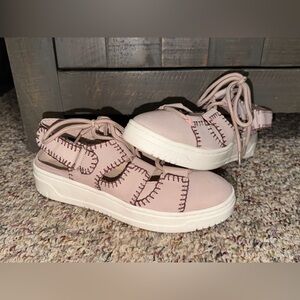 NWOT Free People Women's Thirty Love Cutaway Sneaker Pink Size 7 Lace Up
